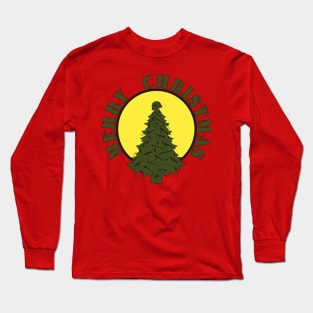 Military Christmas tree wishes everyone a Merry Christmas! Long Sleeve T-Shirt